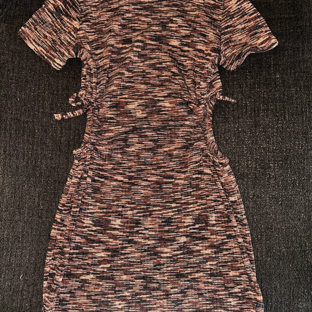 H&M Pink and Black Bodycon Mini Dress